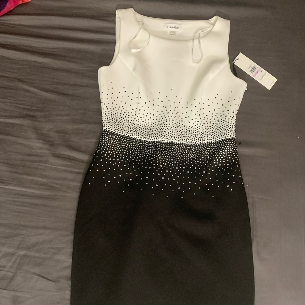 Calvin Klein Two Tone Dress Bodycon